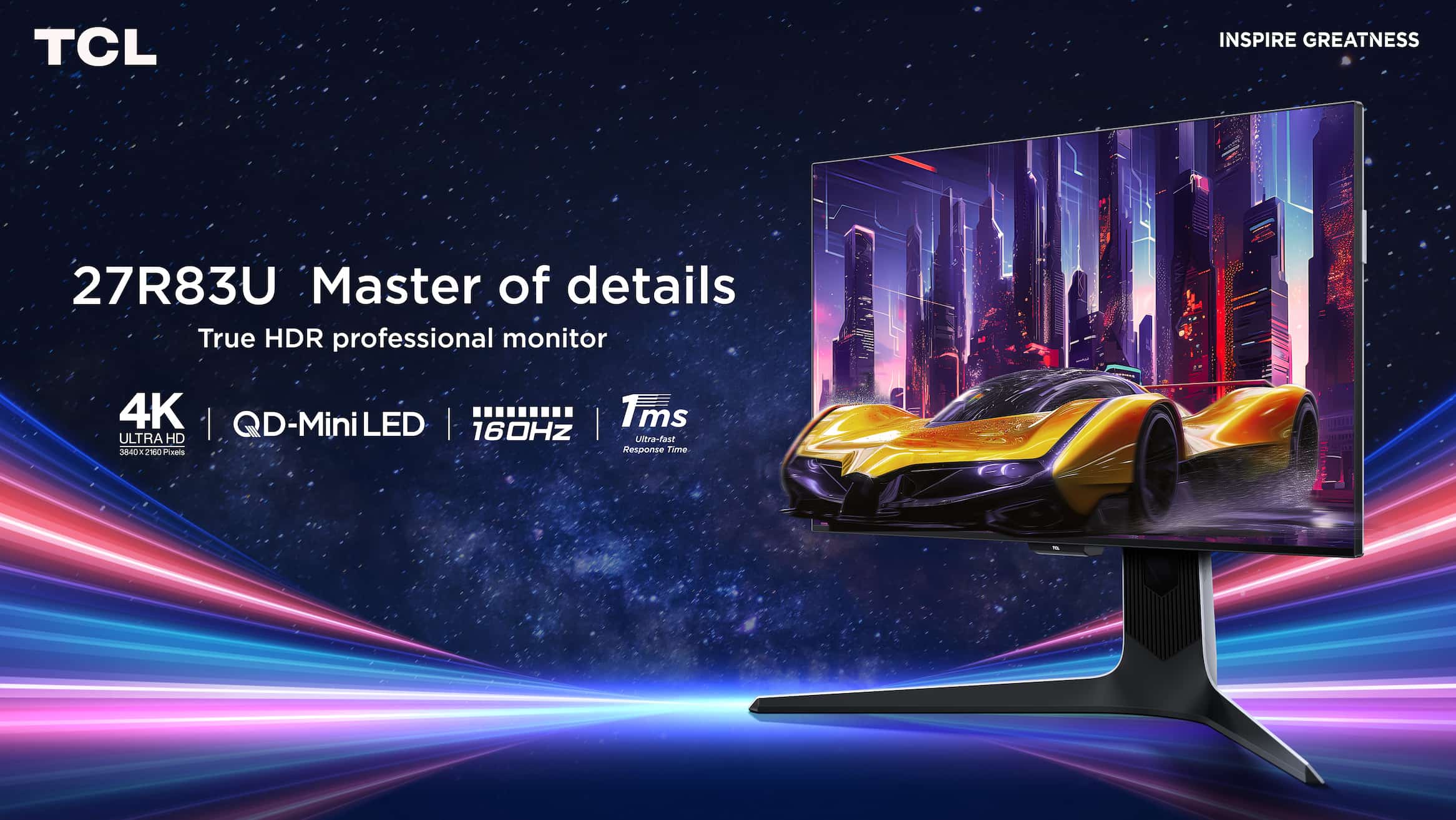 TCL 27R83U 4Kゲーミングモニター 27r83u-spec-gaming-wallpaper-