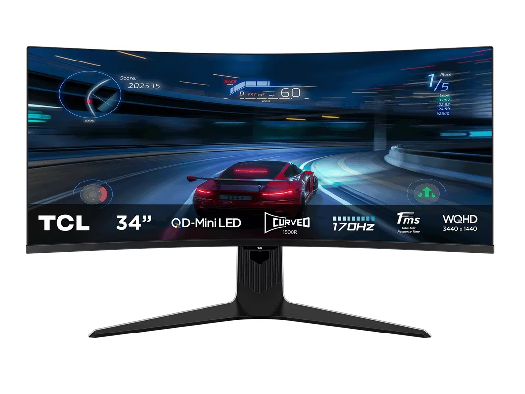 TCL QD Mini LED 34インチ モニター TCL、量子ドットミニLED採用 TCL QD Mini LED 34インチ モニター TCL、量子ドットミニLED採用