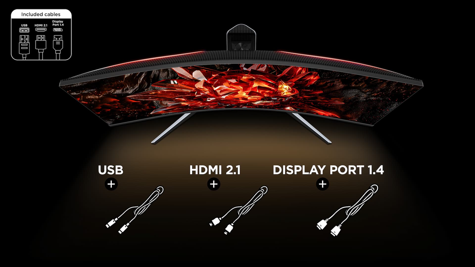 Monitor 34r83q. Cables included