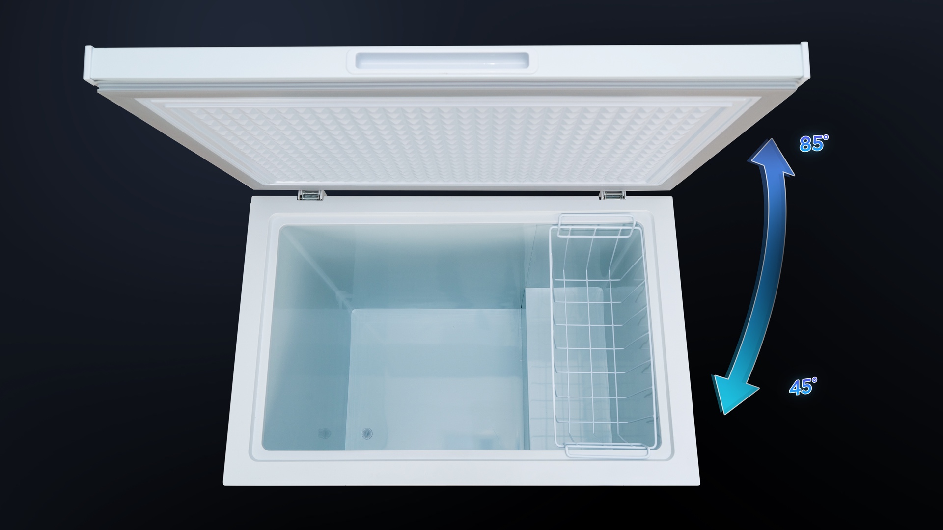 Counter-balanced lid