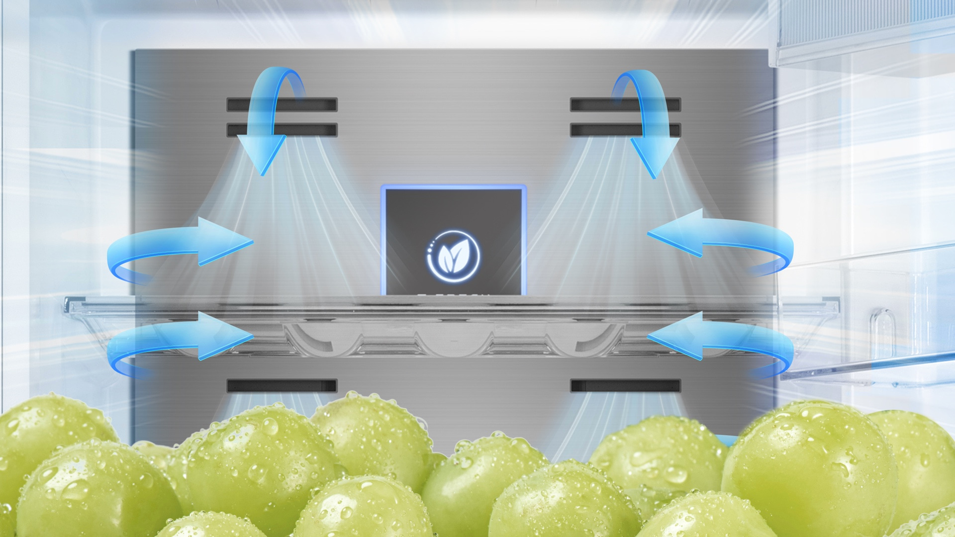 Multi-level homogenous cold air distribution for optimal food preservation