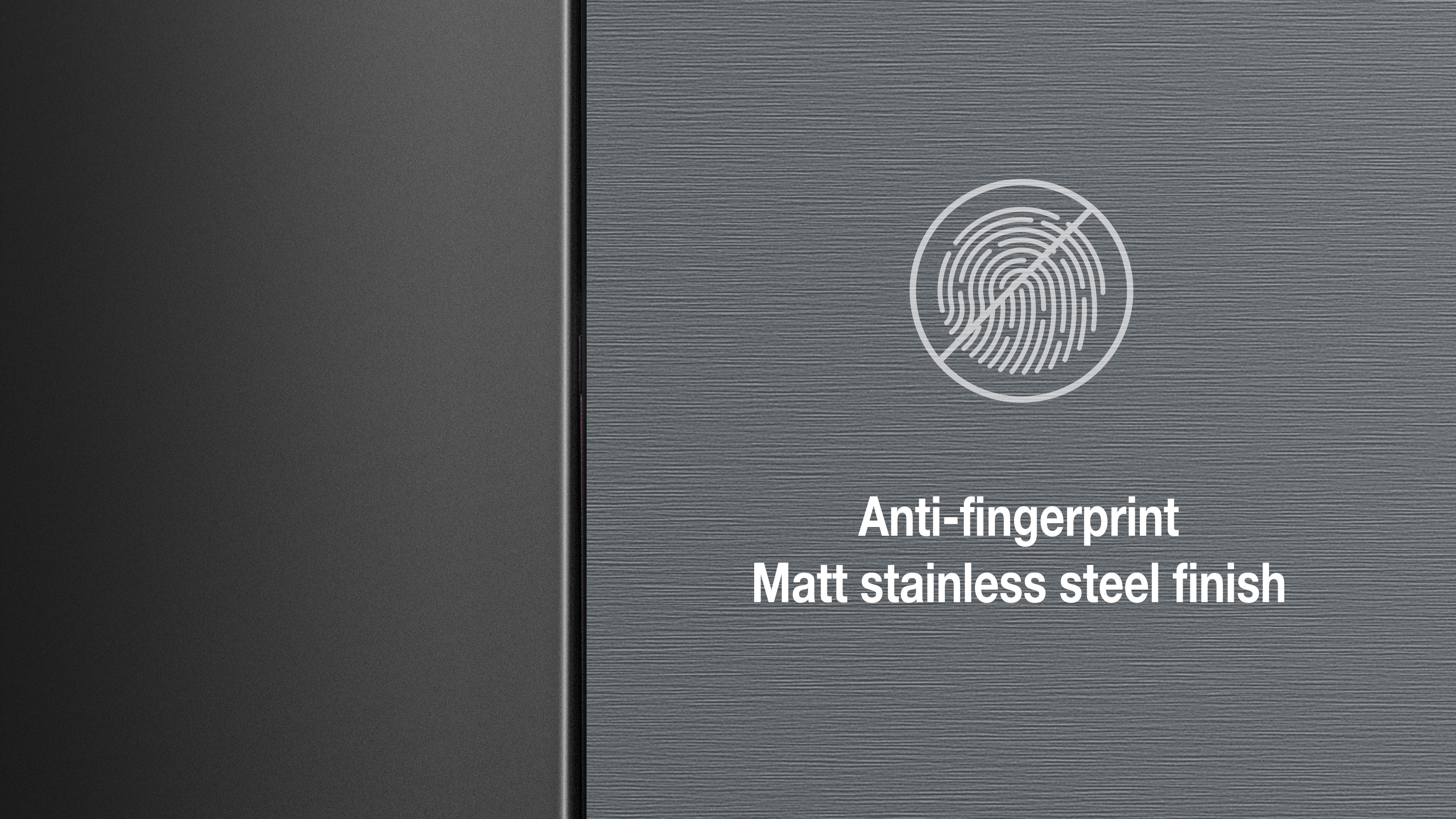 Anti-fingerprint površina sa mat završnicom i izgledom nerđajućeg čelika