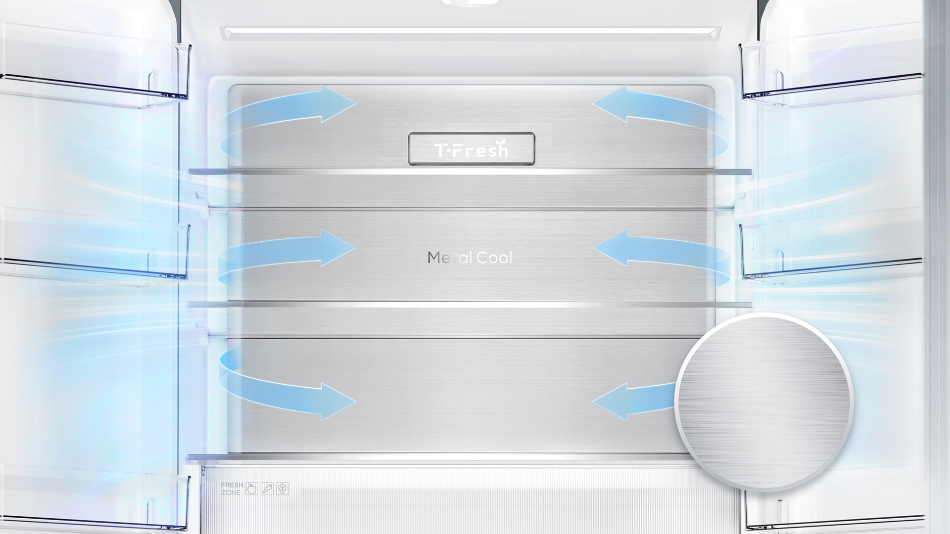 TCL Fridge Metal cool