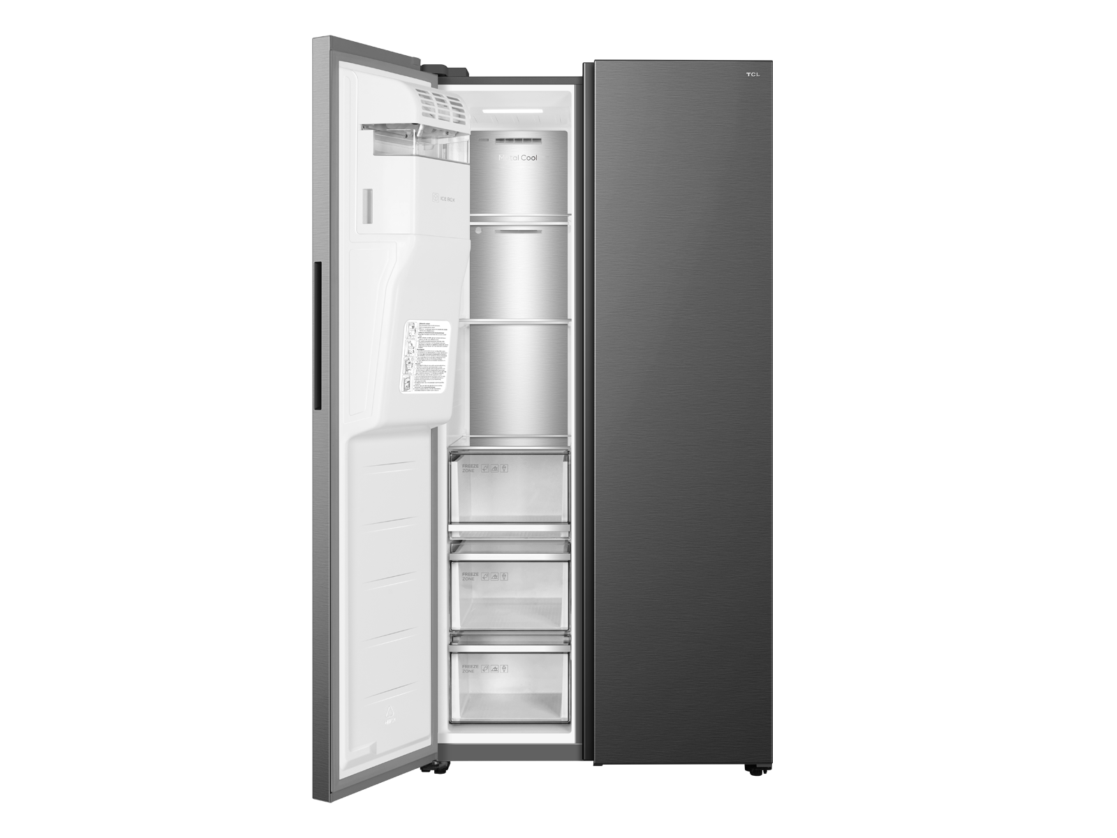 Side by Side RC591SXE0 Refrigerators - TCL Europe