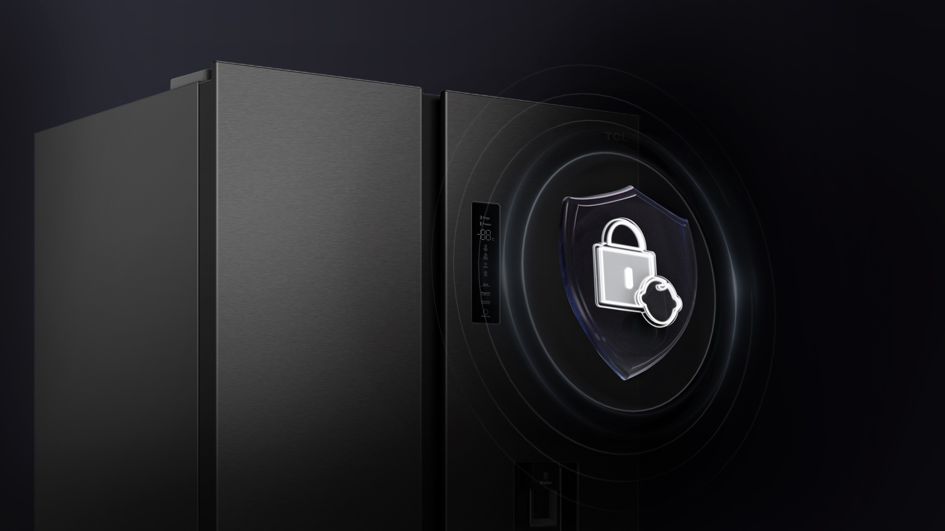 TCL refrigerator with automatic safety child lock