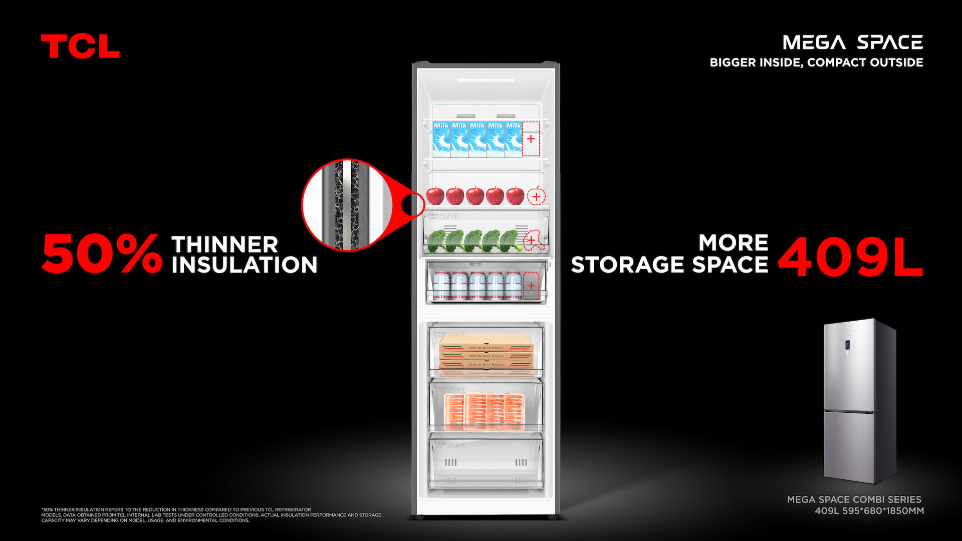 Preserve more freshness with TCL's innovative fridge