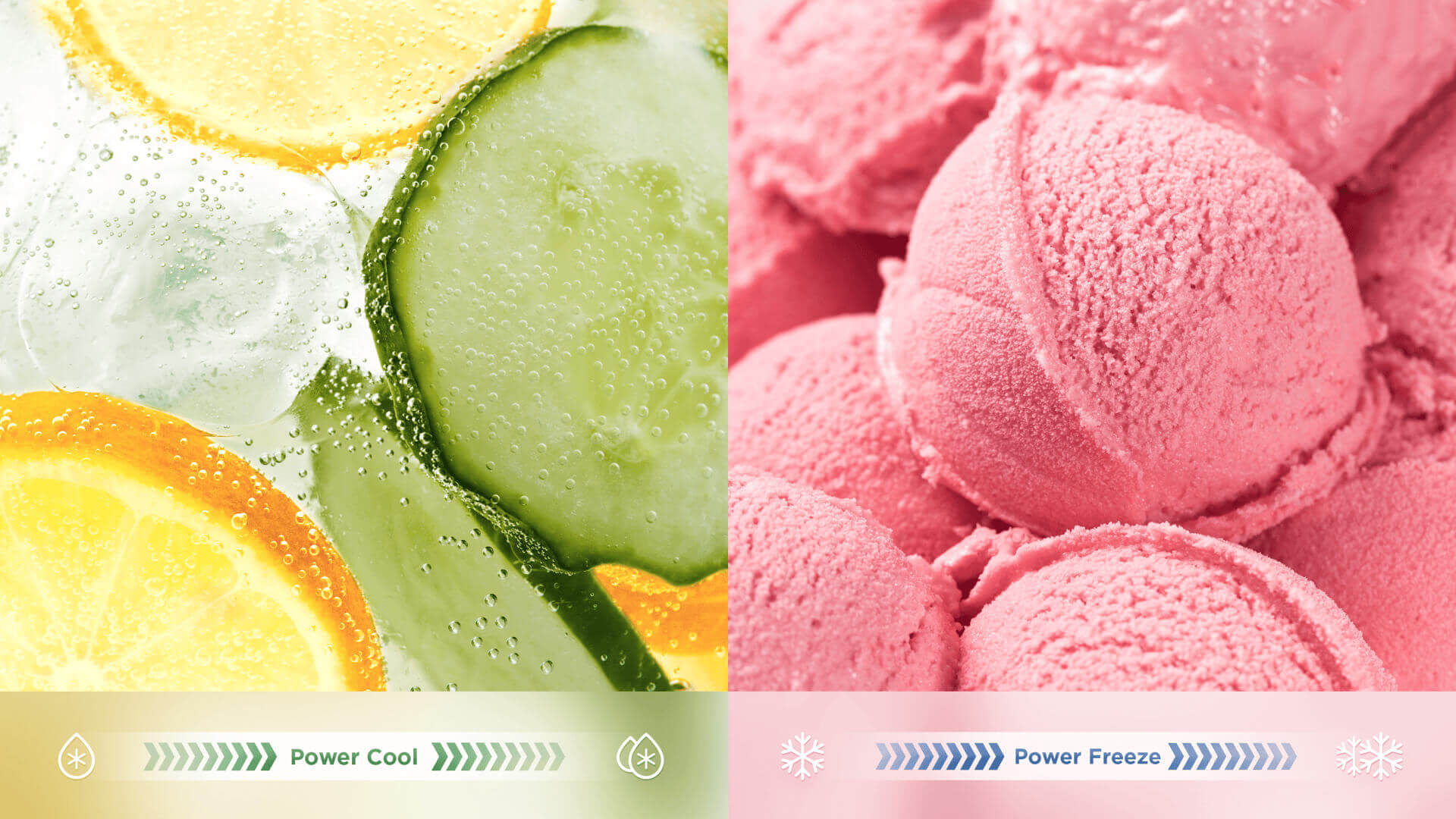 TCL fridge's Power cool and Freeze
