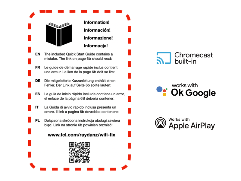 no sticker on your RAY��DANZ packaging