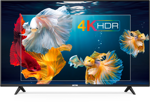 4K HDR : enhanced contrast, colours and finest details