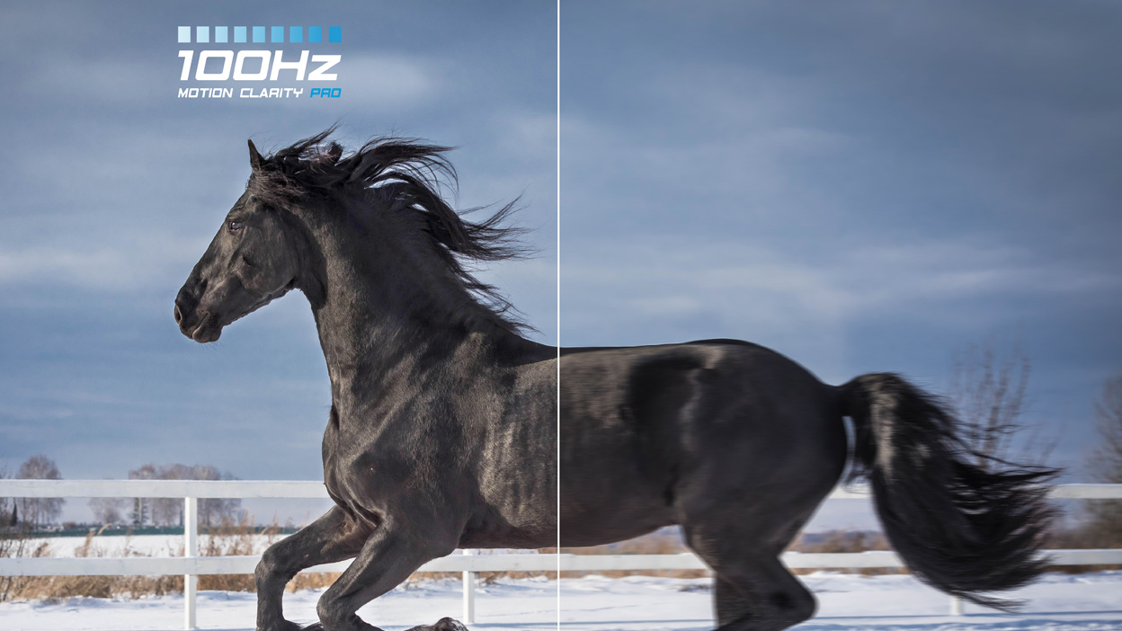 100Hz display for premium motion