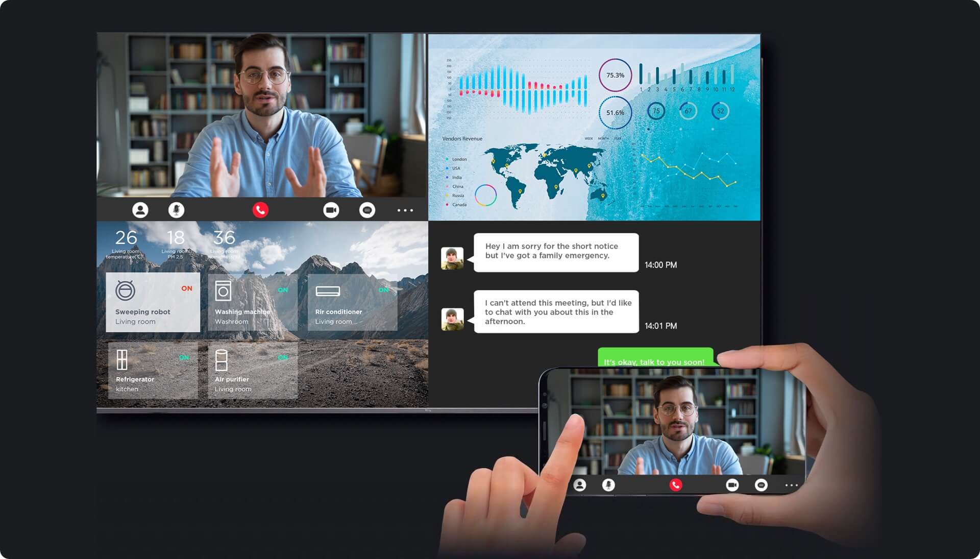 TCL Multi-tasking TV
