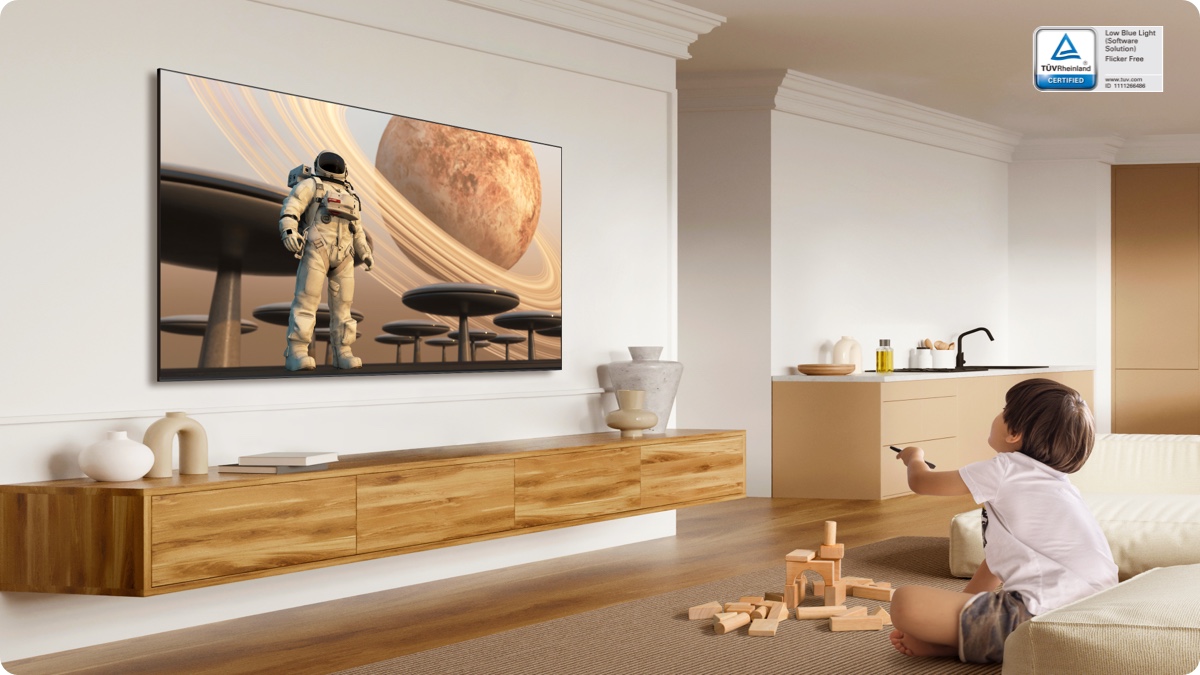 TCL Low Blue Light and Flicker-Free certification TV