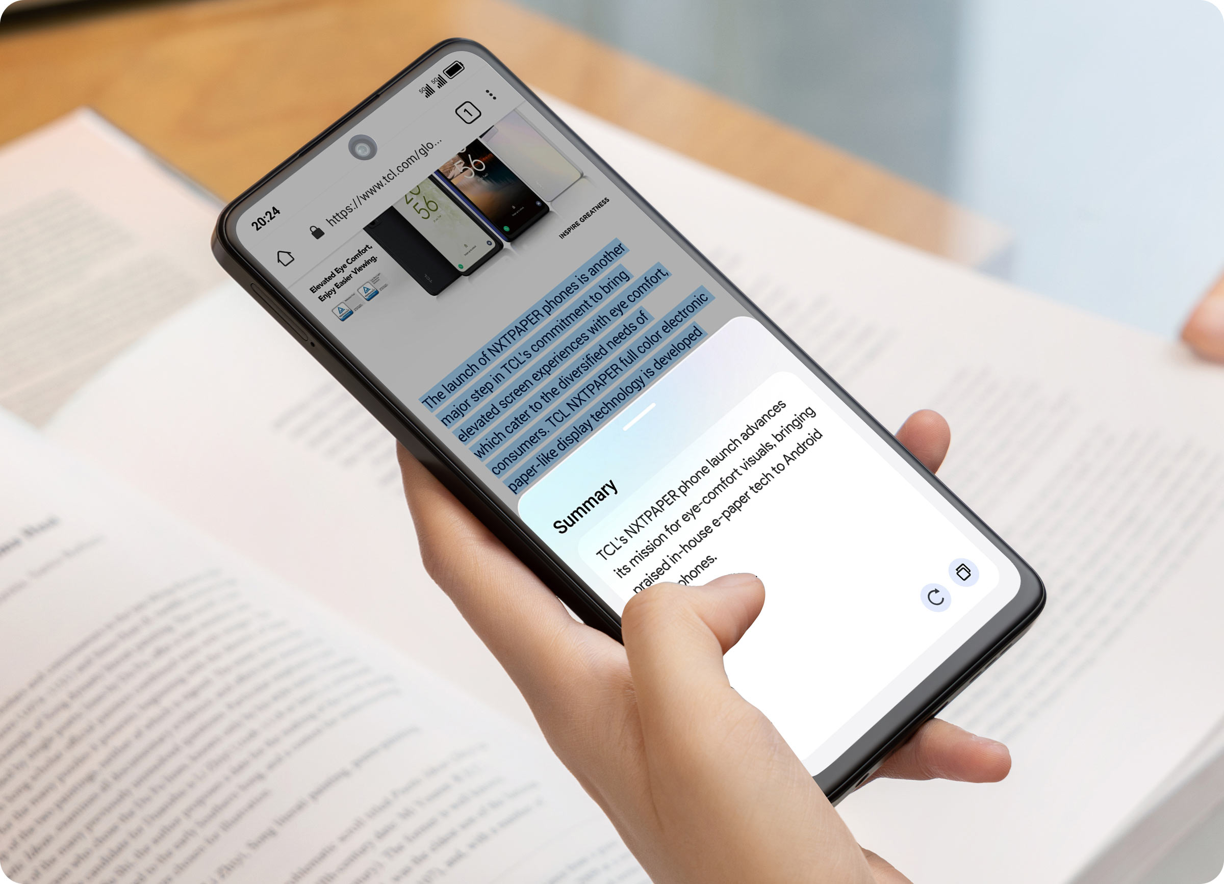 TCL 50 PRO NXTPAPER5G ネクストペーパー TCL 50 PRO NXTPAPER 5G | Full-color Electronic Paper Display | TCL