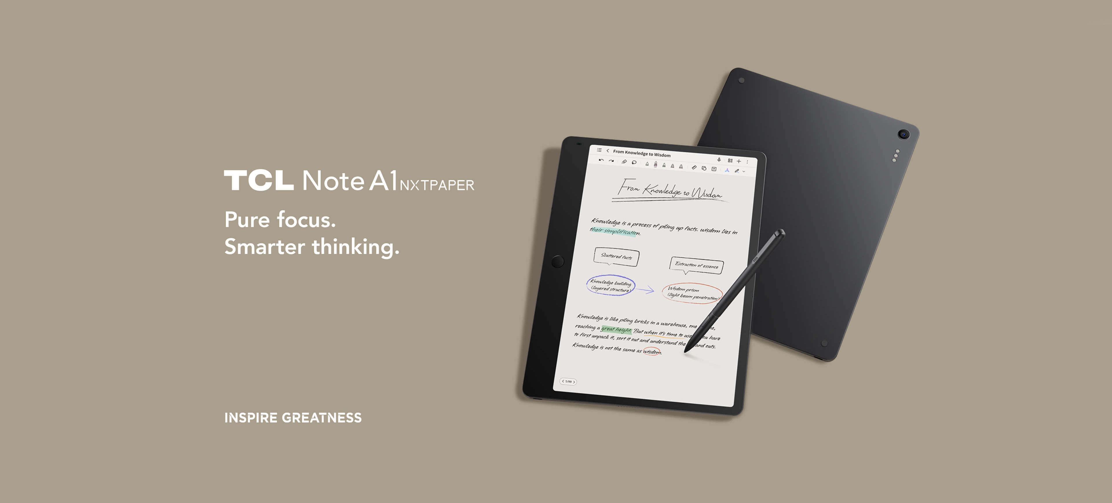 TCL Note A1 NXTPAPER Top Feature