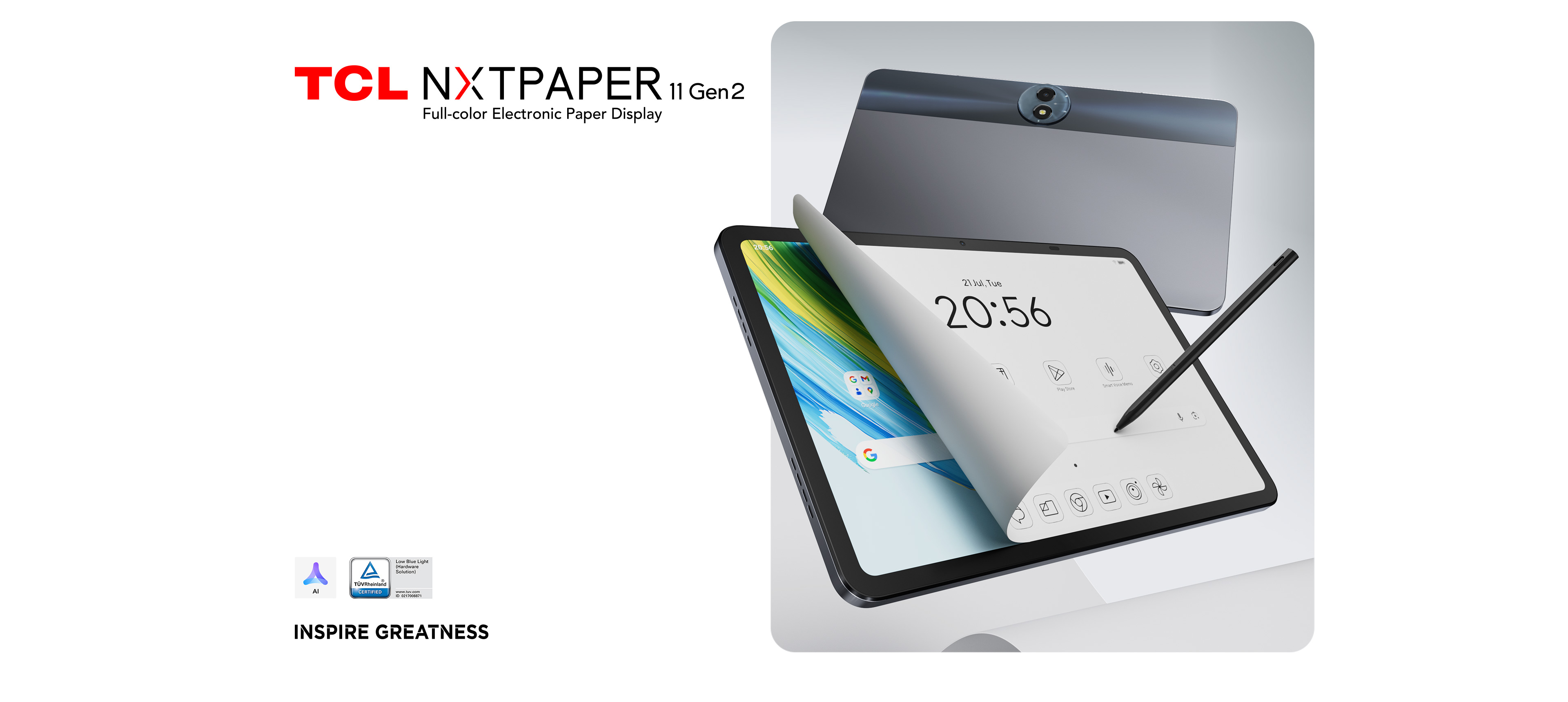 TCL NXTPAPER 11 Gen 2 Tablet-Built in AI Features | TCL Global
