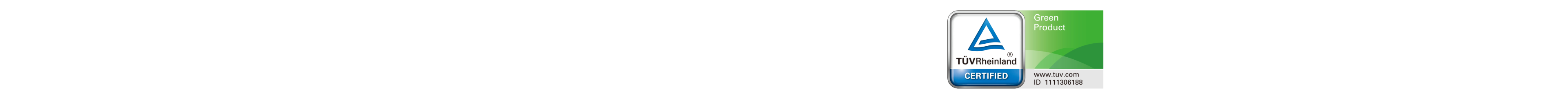TÜV Rheinland Green Product Certified