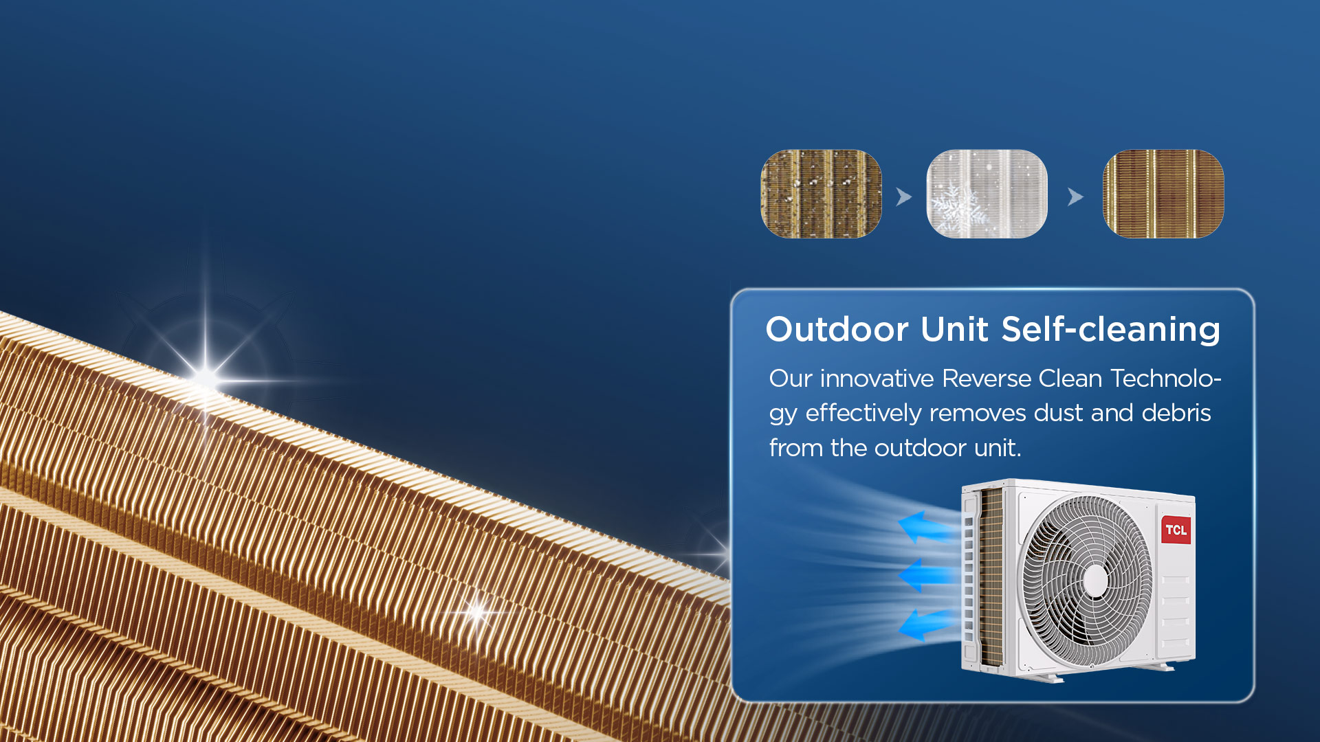 TCL SaveIN AI Air Conditioner features a self-cleaning process