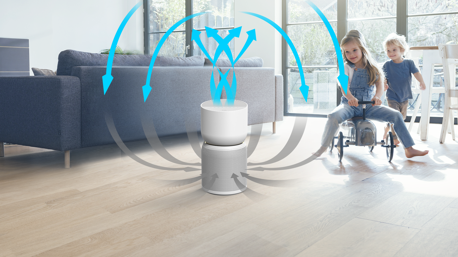 TCL air purifier breeva A1W features