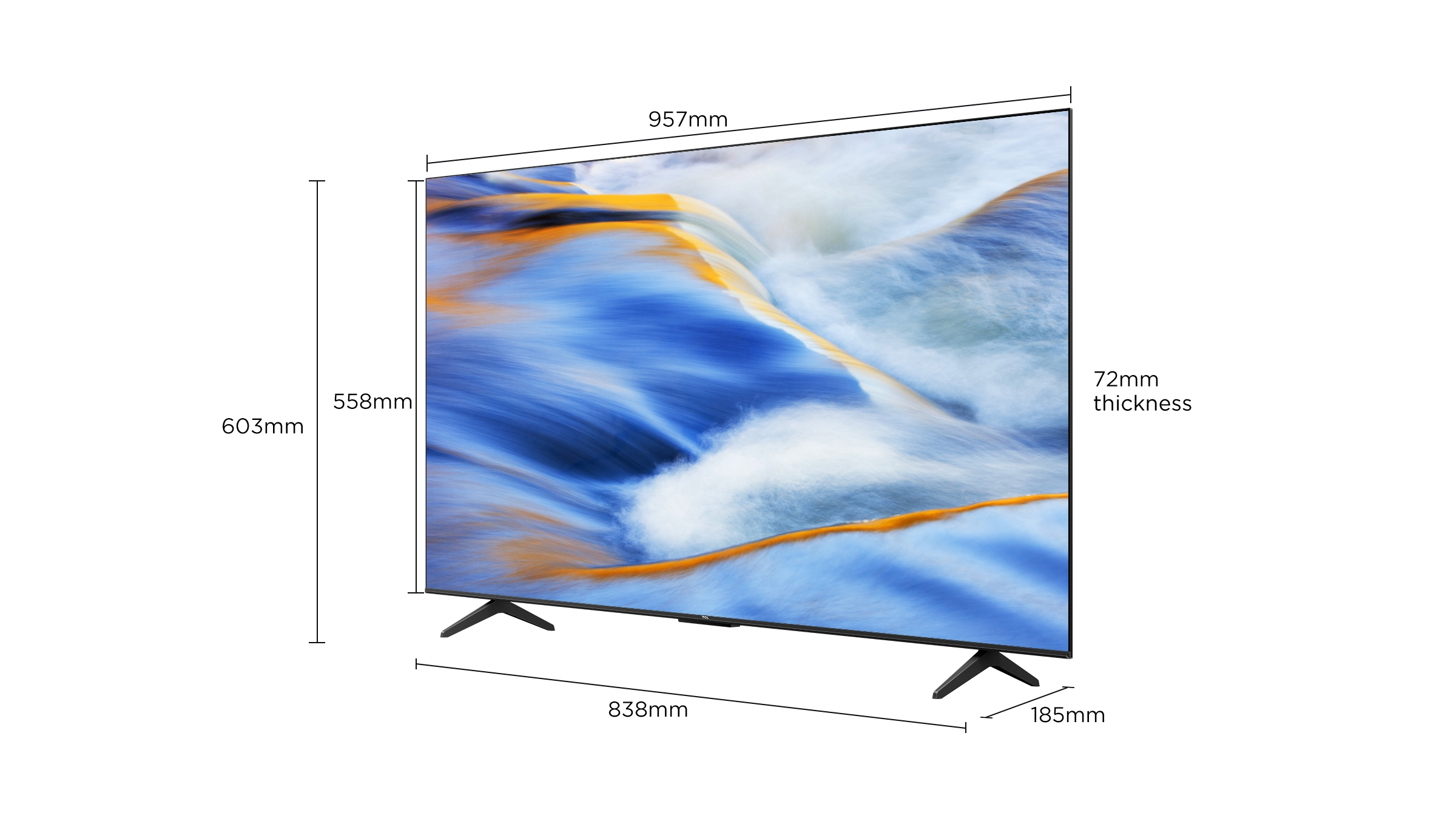 TCL G60K 4K HDR TV Screen Size 43