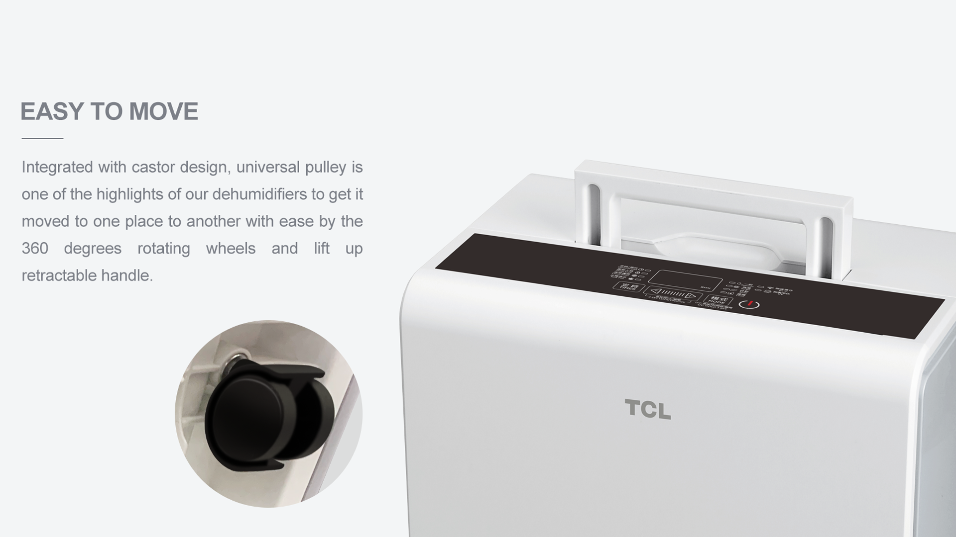 TCL dehumidifier DEM 28LE features