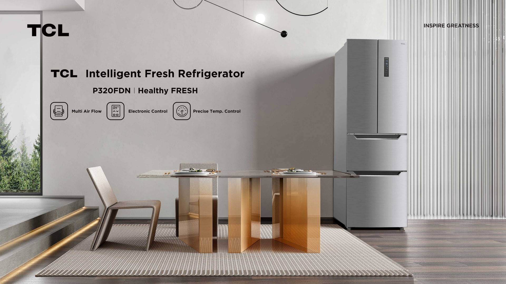 TCL refrigerator P320FDN 