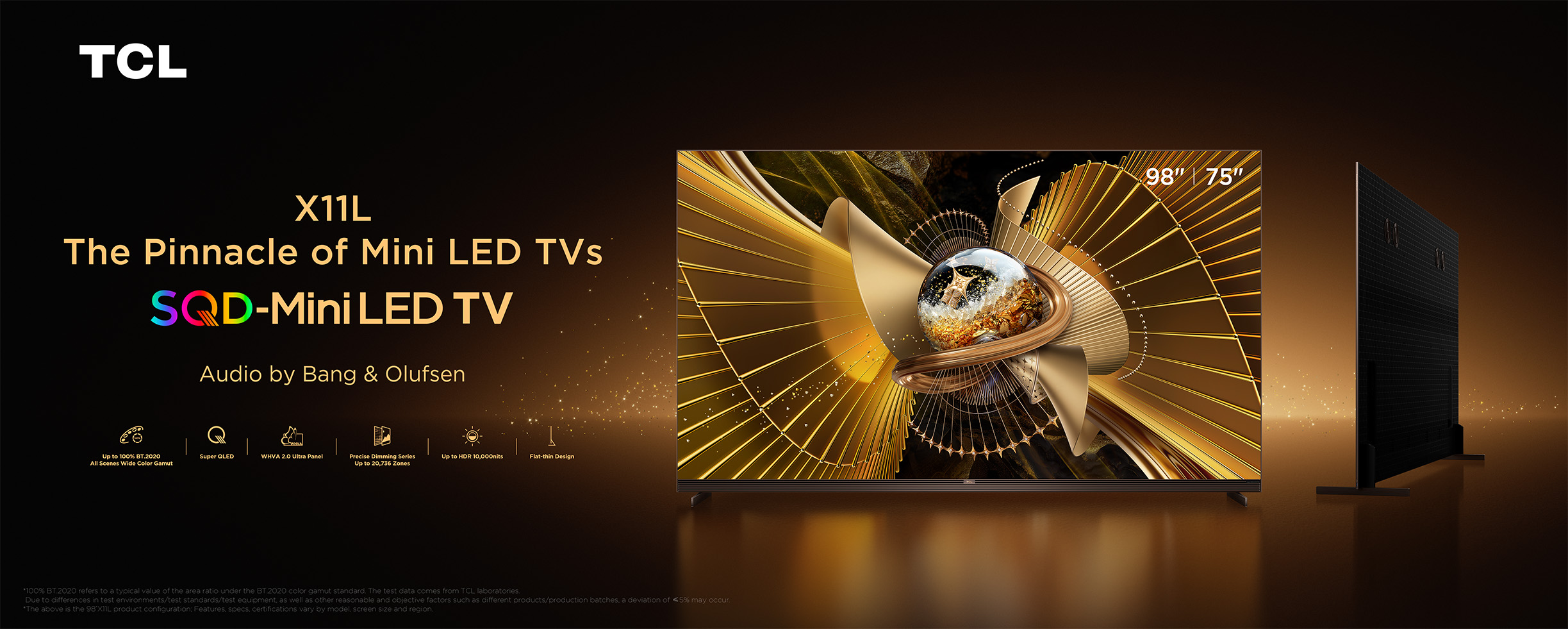 乐竟体育 X11L Premium SQD-MiniLED TV's Key Banner