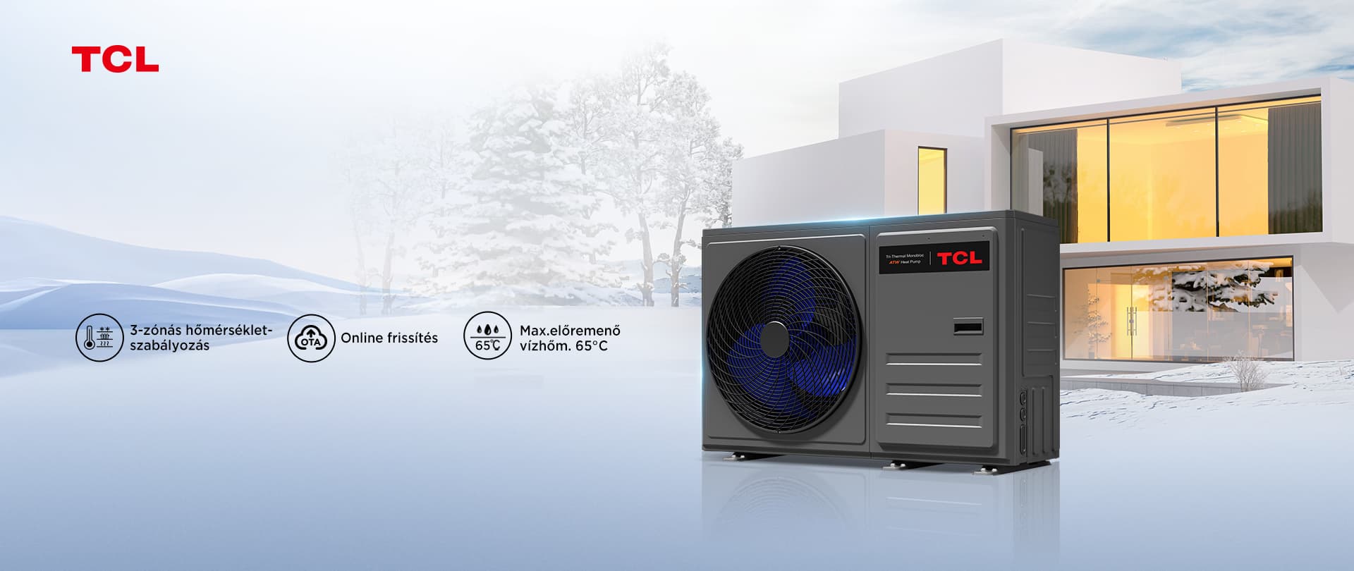 R32 Tri-thermal levegő <br>- víz hőszivattyú