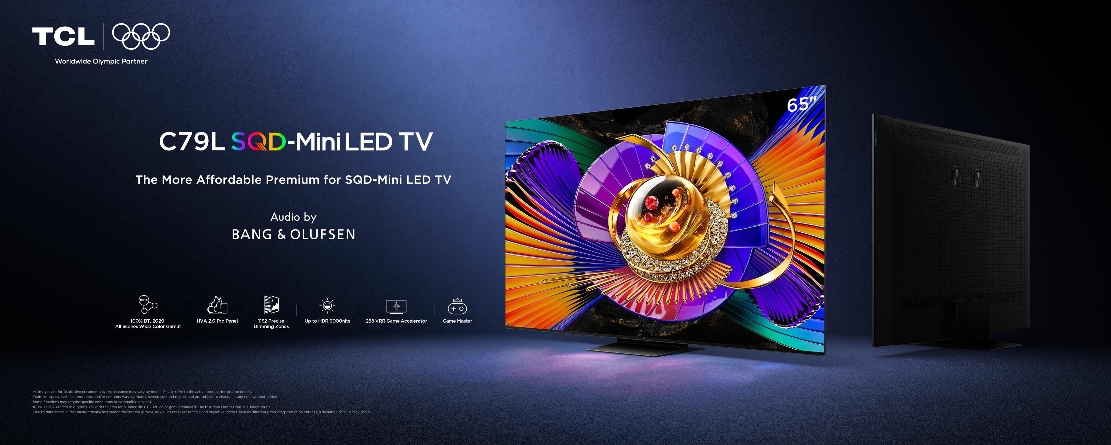 TCL C7L SQD-Mini LED TV – 55" to 98" Affordable Premium TV