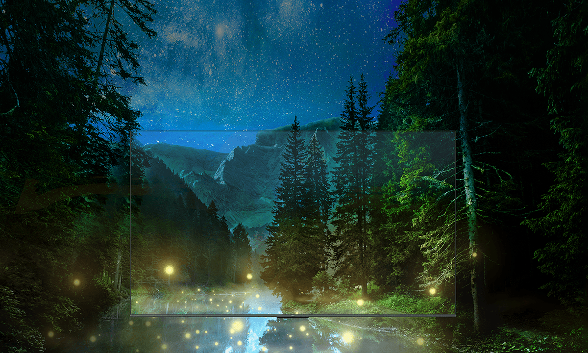 TCL P645 Pro 4K HDR Google TV Full Screen Design