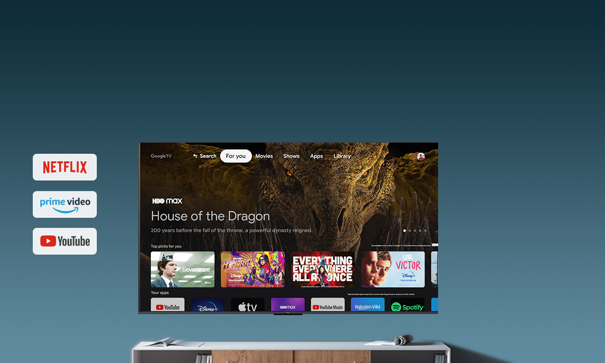 TCL P645 Pro 4K HDR Google TV Latest OS Google TV