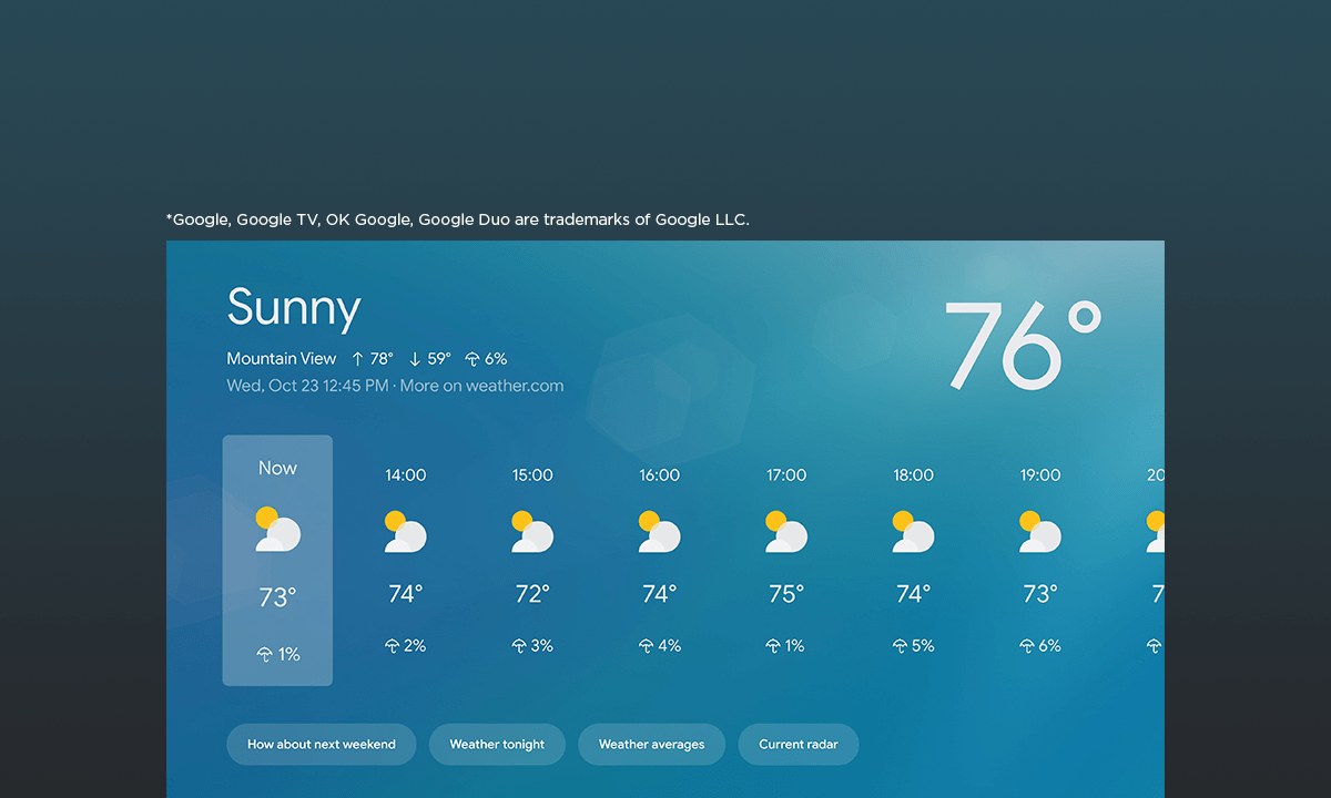 TCL P645 Pro 4K HDR Google TV Ok Google