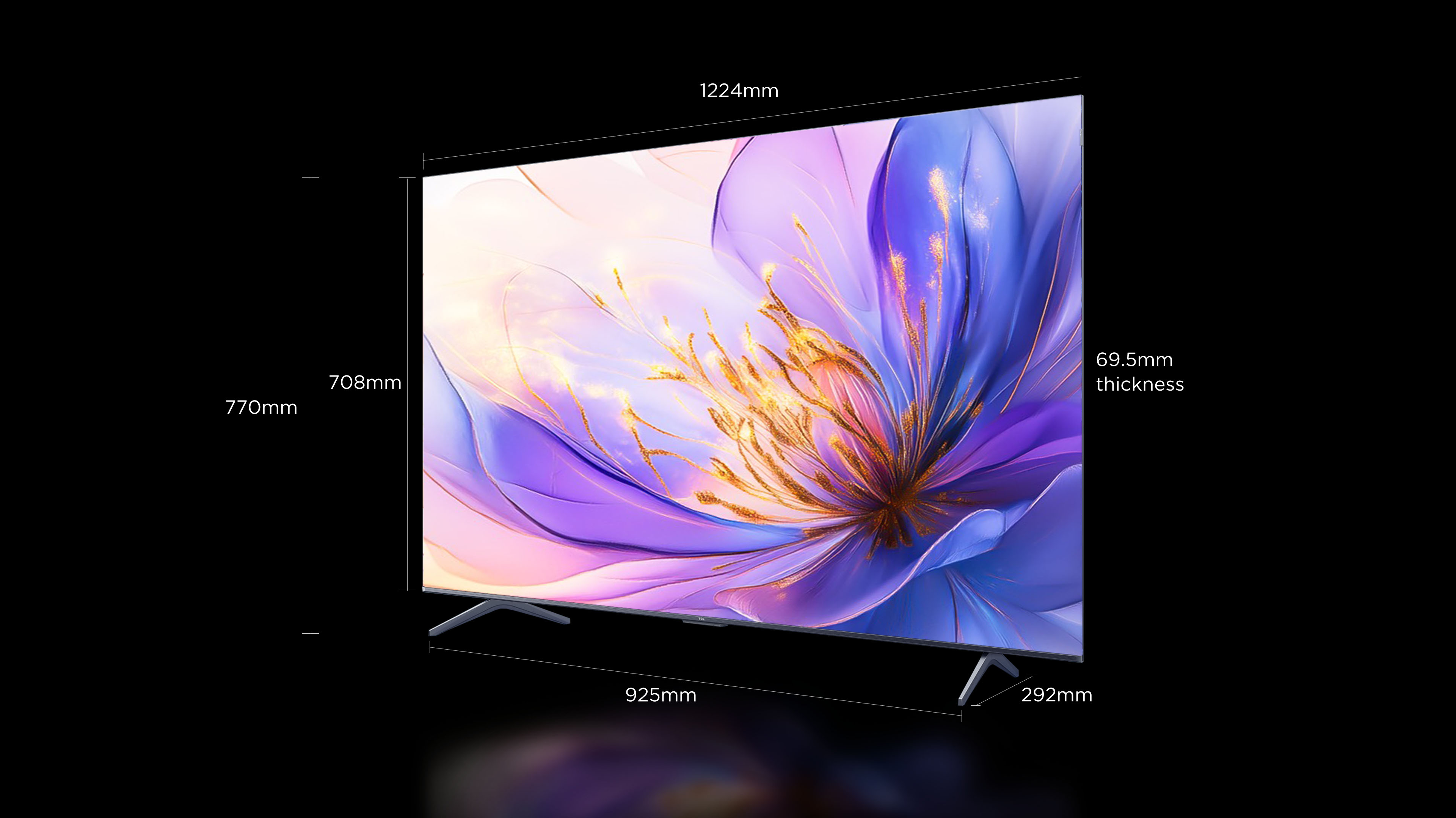 55 inch TCL P6K 4K HDR TV
