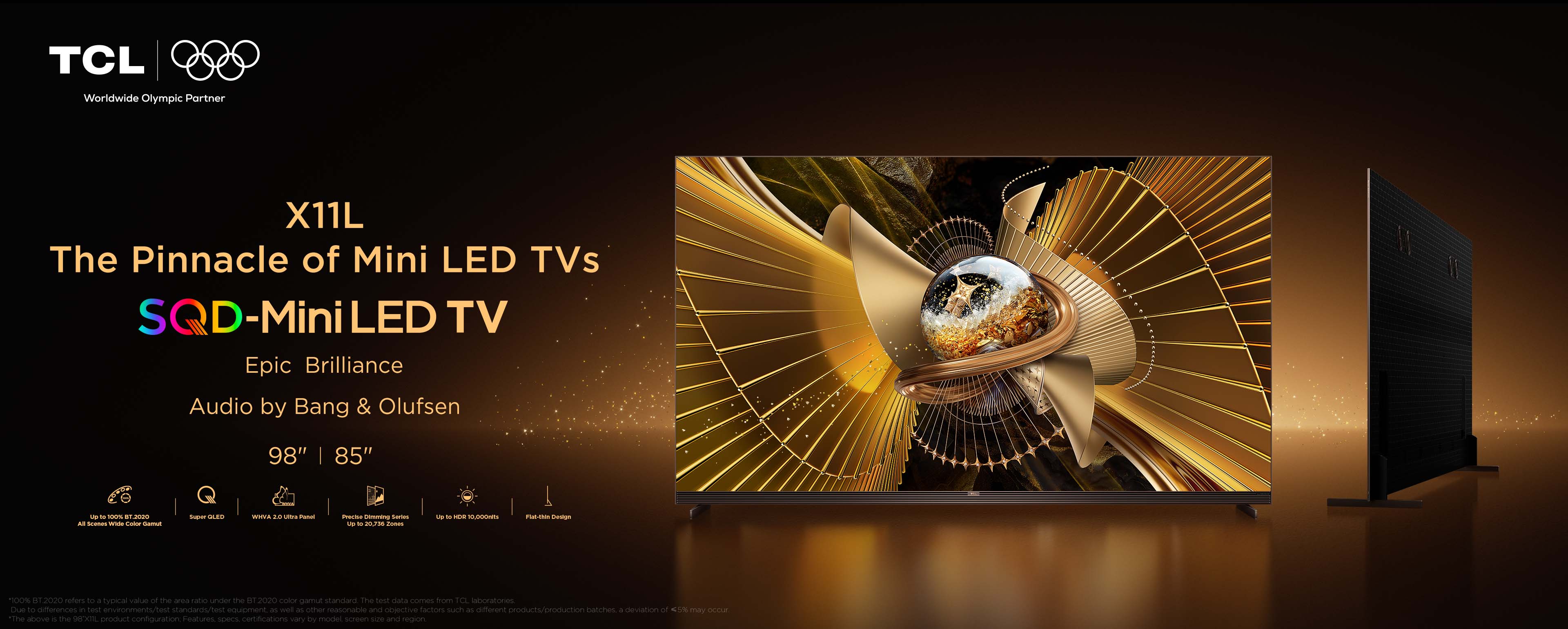 TCL X11L Premium SQD-MiniLED TV's Key Banner