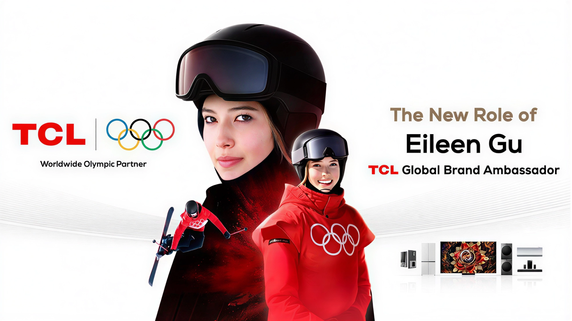 TCL nomina la campionessa olimpica di sci Eileen Gu come Global Brand Ambassador