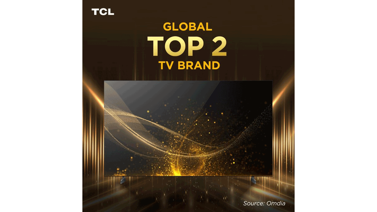 TCL 2° brand TV a livello globale per il secondo anno consecutivo
