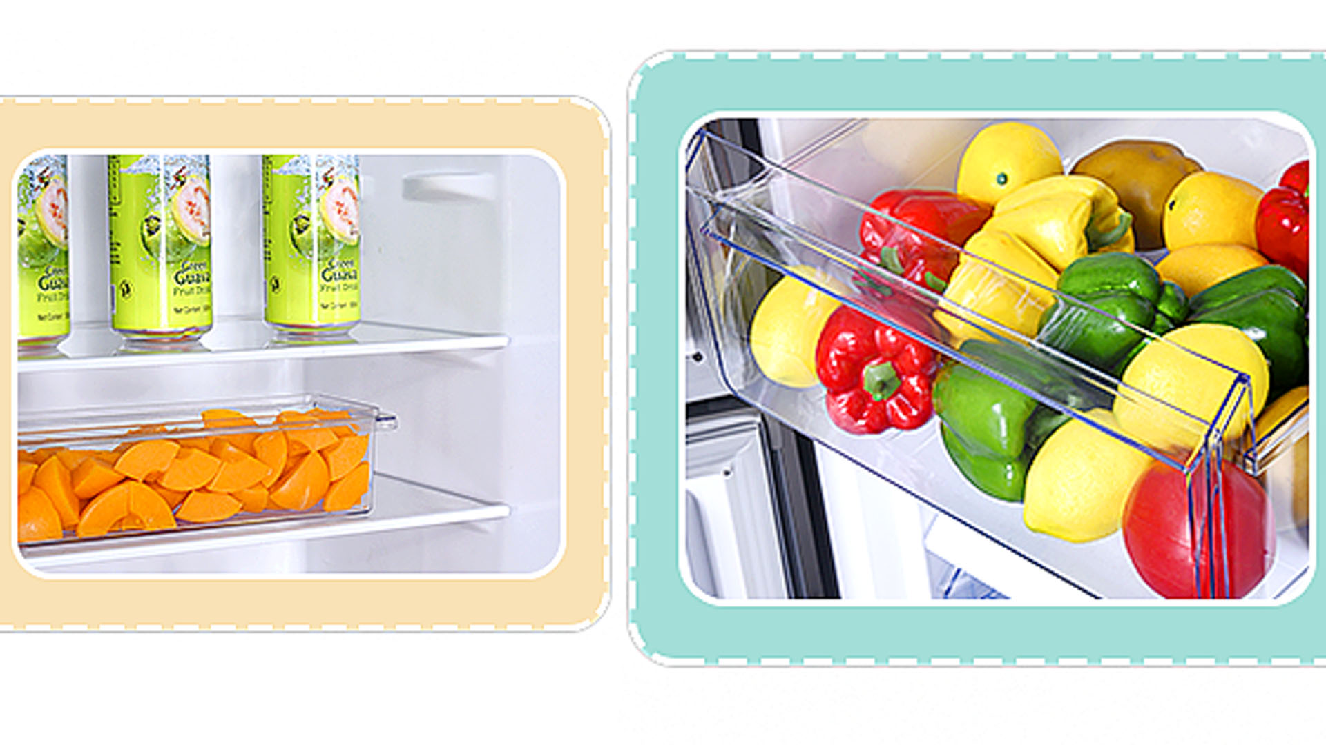 可動式ガラス棚＆野菜