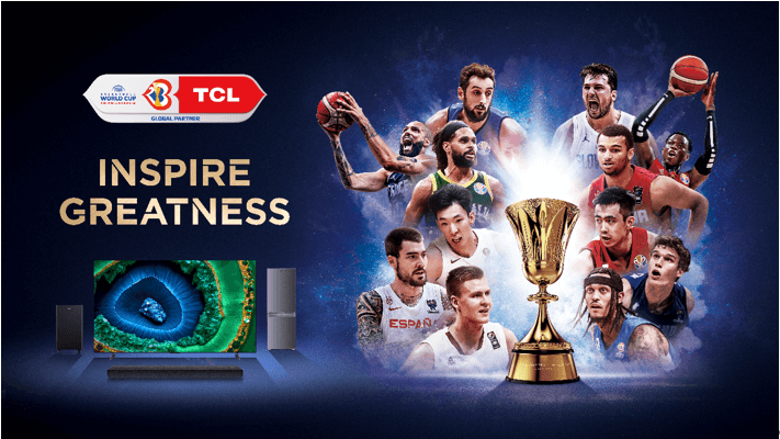 TCL、FIBAバスケットボールワールドカップ2023の グローバルスポンサーとして、「４K　Mini LEDテレビ」により 優れた視聴体験を提供！