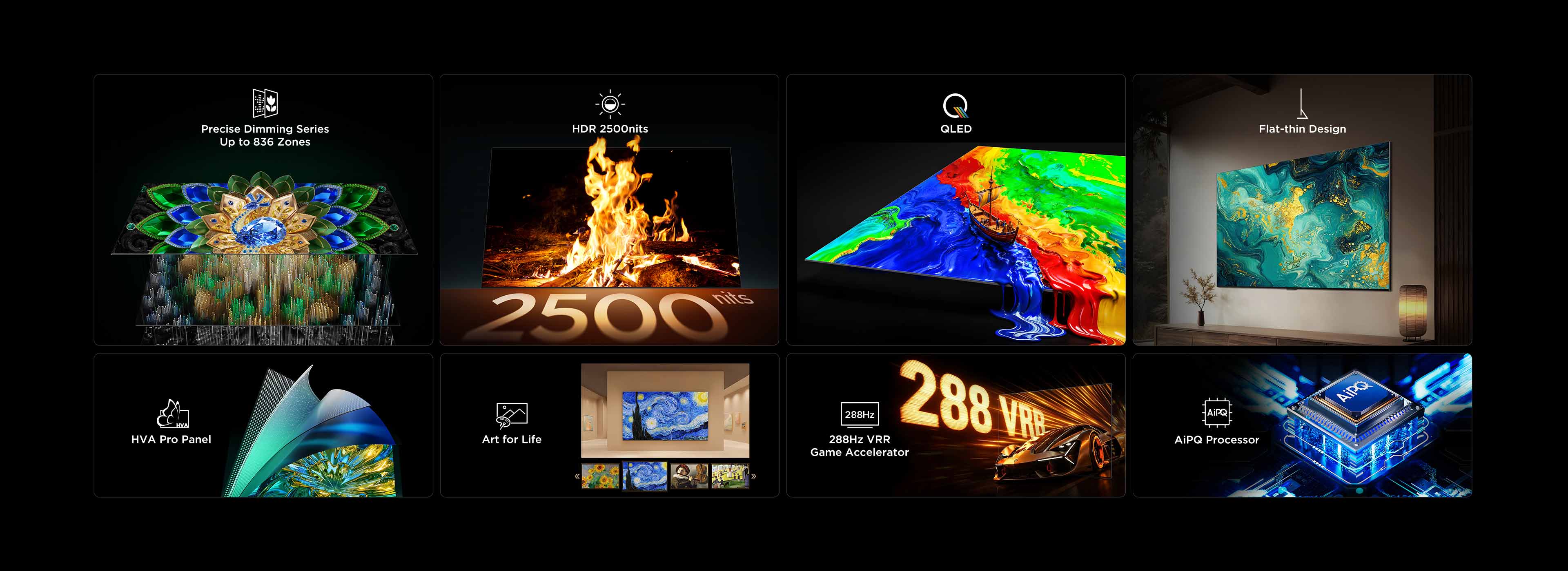 TCL A400U Premium QD-MiniLED TV's Key Features