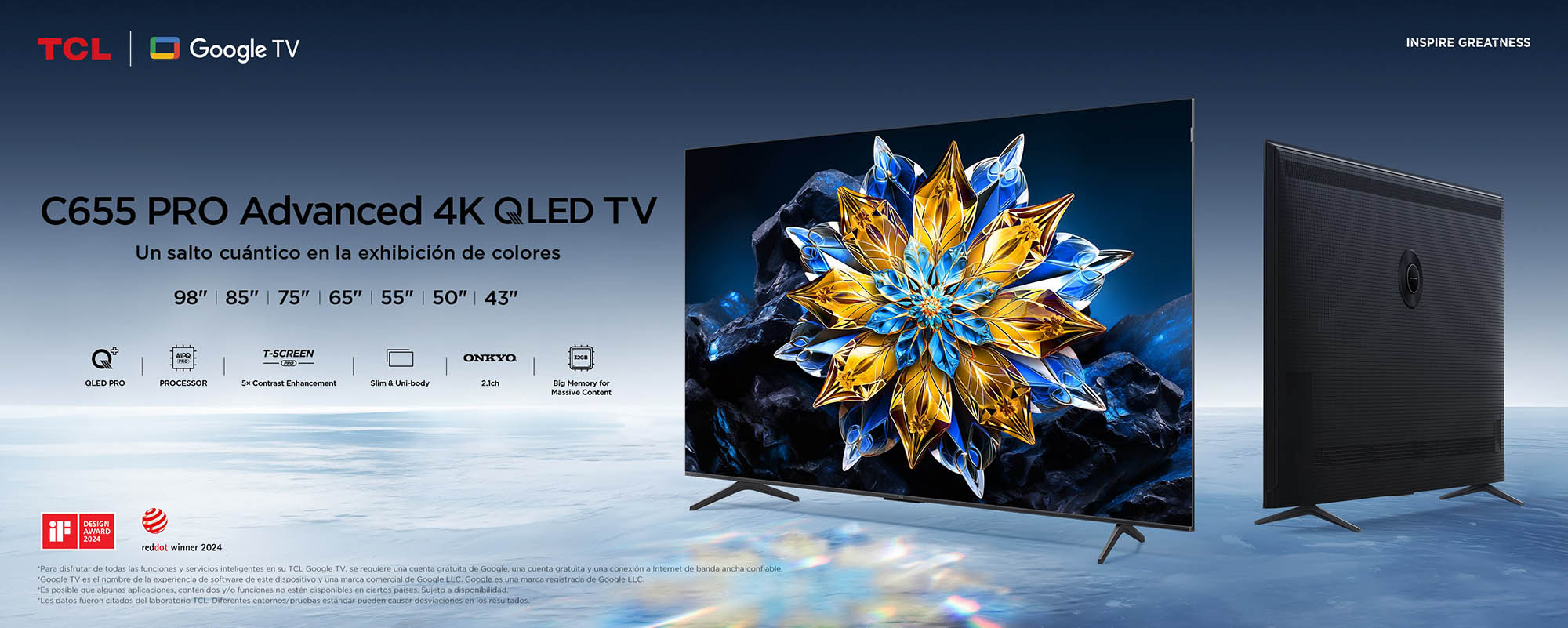 Banner superior de C655 Pro QLED TV