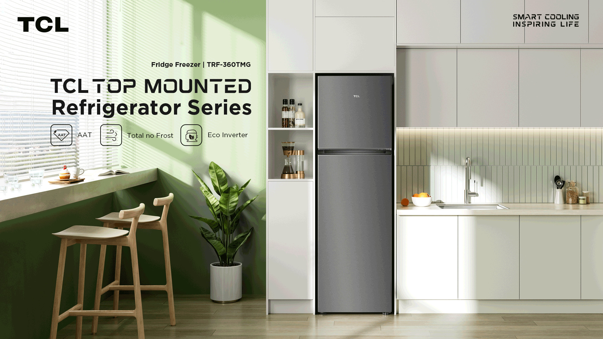 TCL P249TM Top Mount Refrigerator