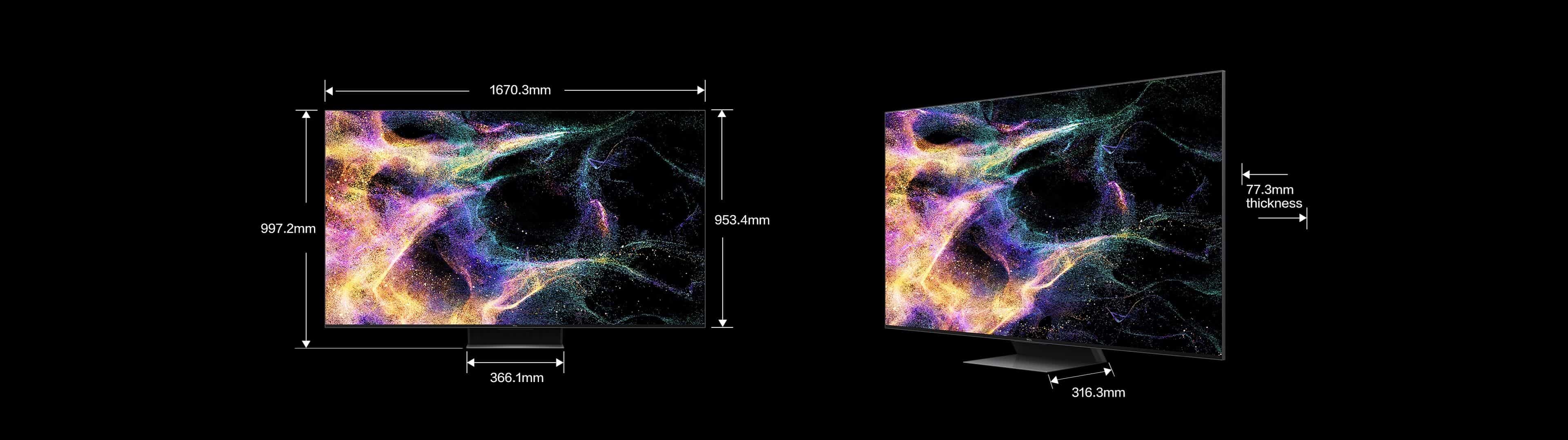 TCL MiniLED TV QM850G tamaño de 75"