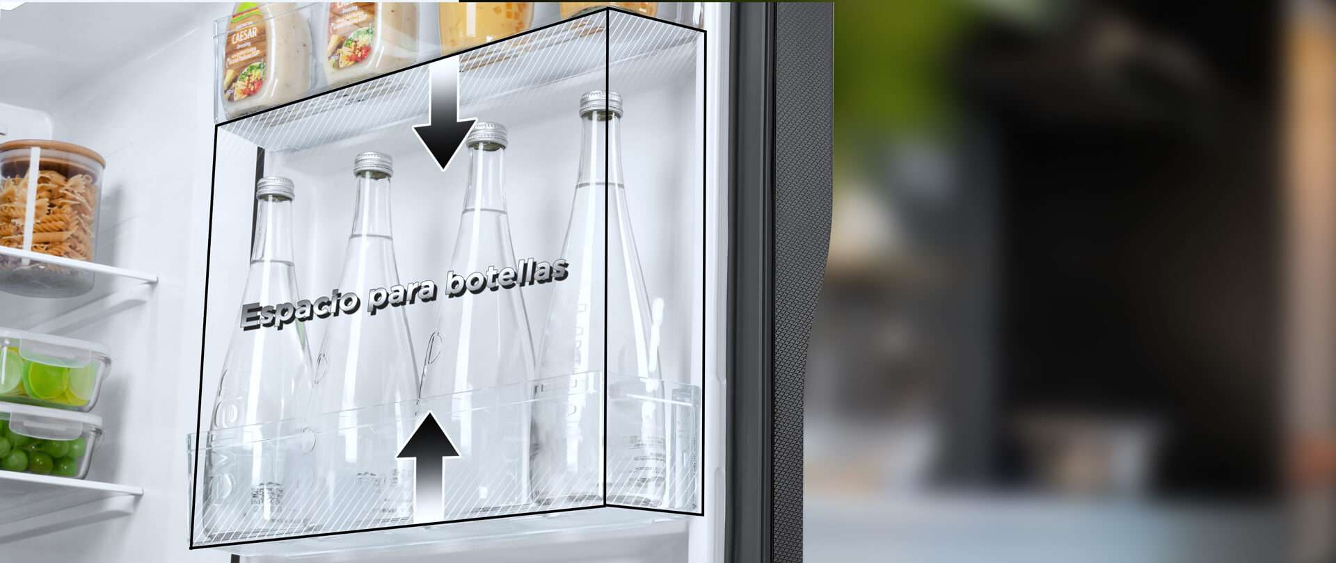乐竟体育 C387BF Refrigerator Foldable and Reversible Glass Shelf