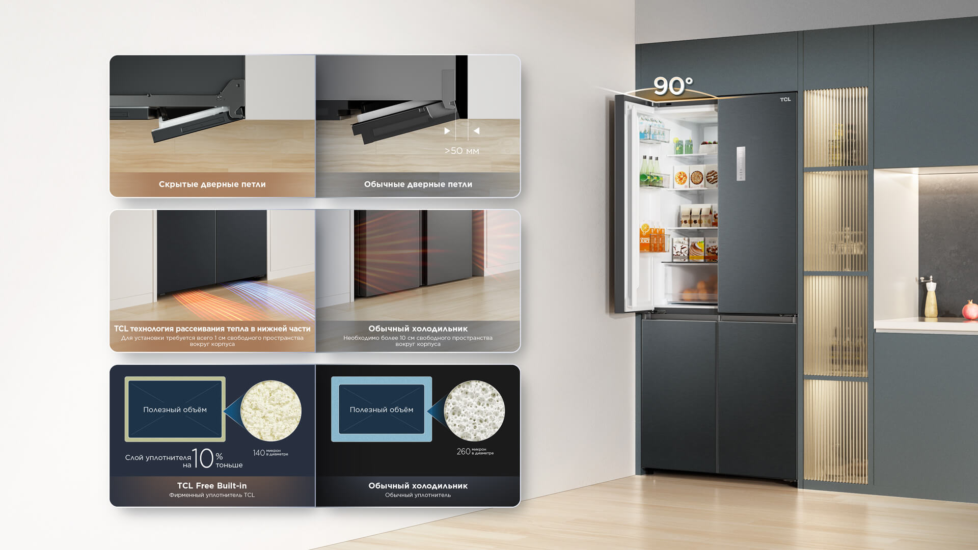 LETOU - ��Ͷ RC521CXE0 Refrigerator Easy Take-out Against the Wall