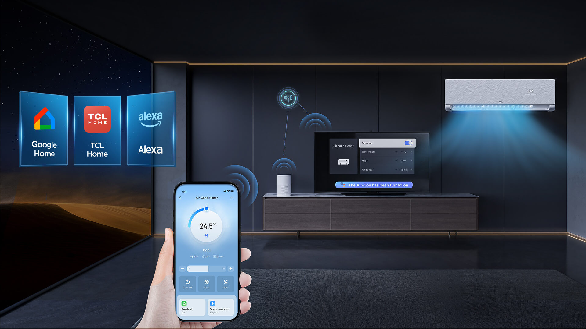 Fast cooling&heating of BreezeIN AC