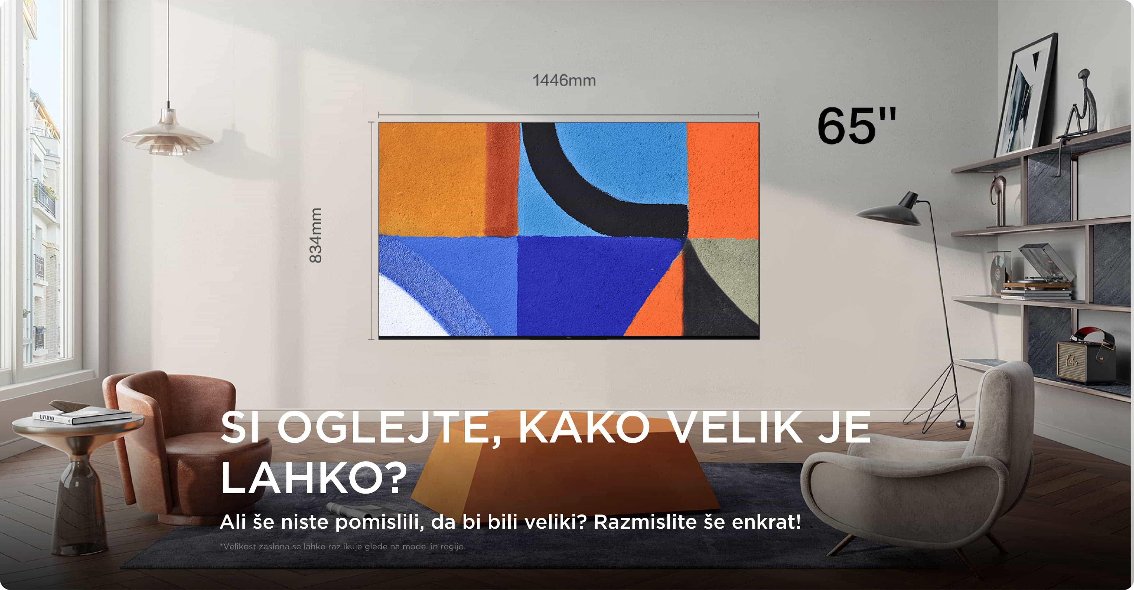 TCL Big TV Screen Size 