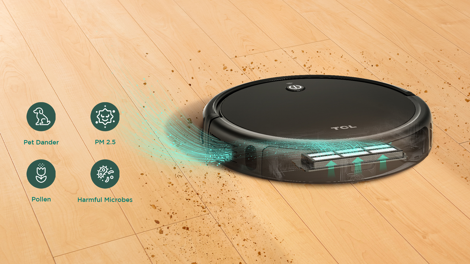 TCL หุ่นยนต์ดูดฝุ่น Sweeva 2000-HEPA Alexa-TCL ประเทศไทย