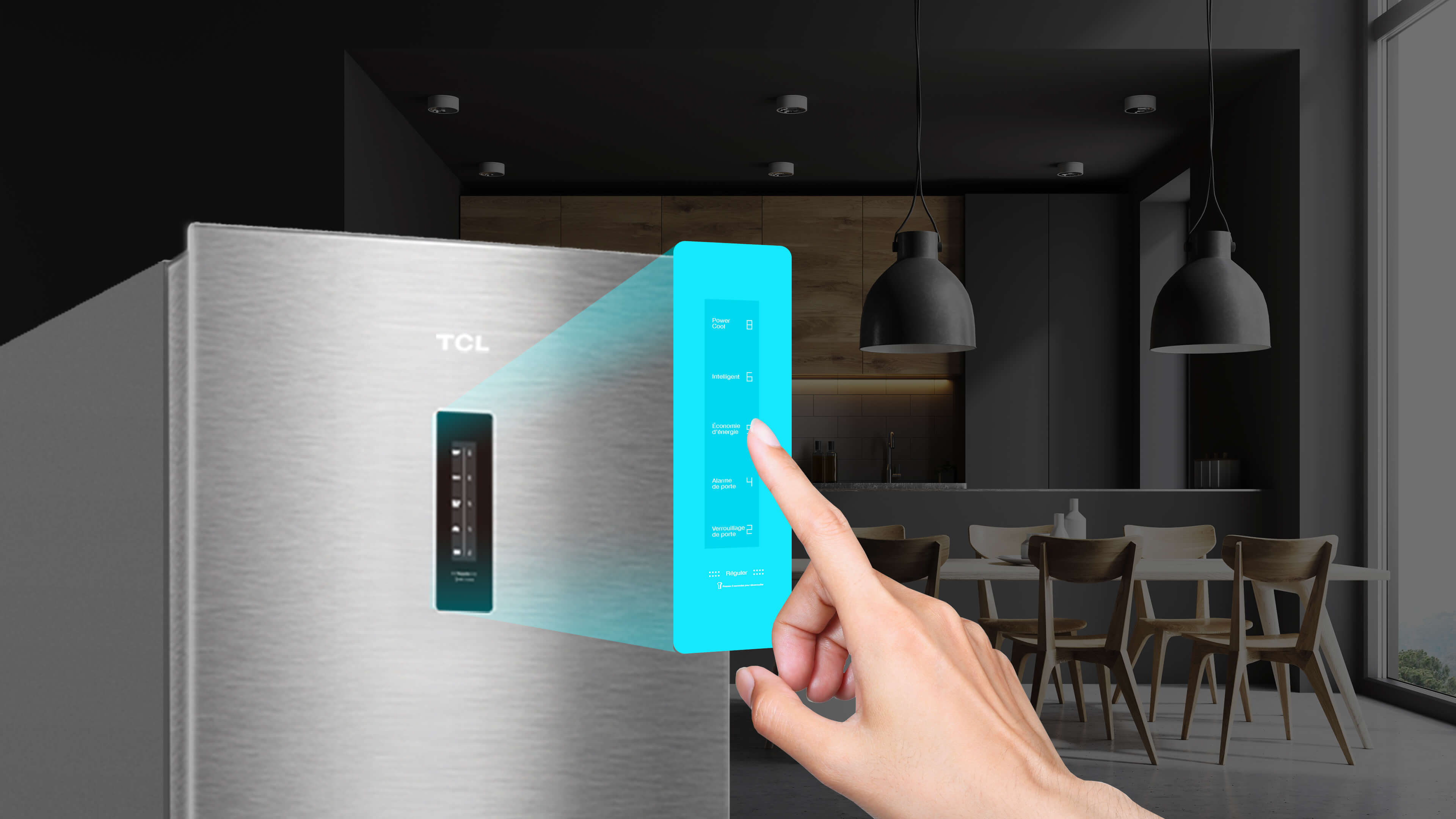 Touch screen with digital display