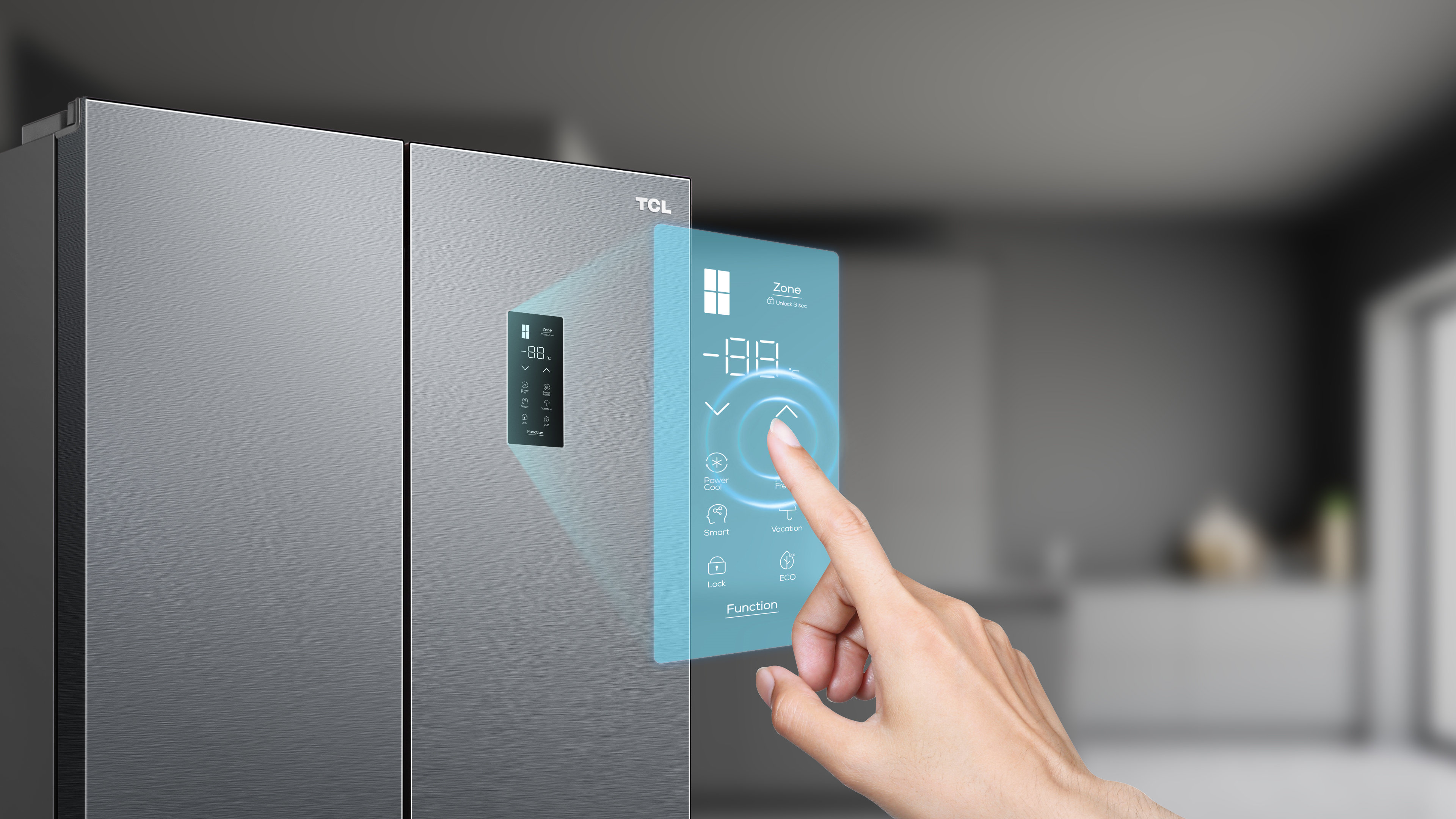 TCL Refrigerators Touch Screen