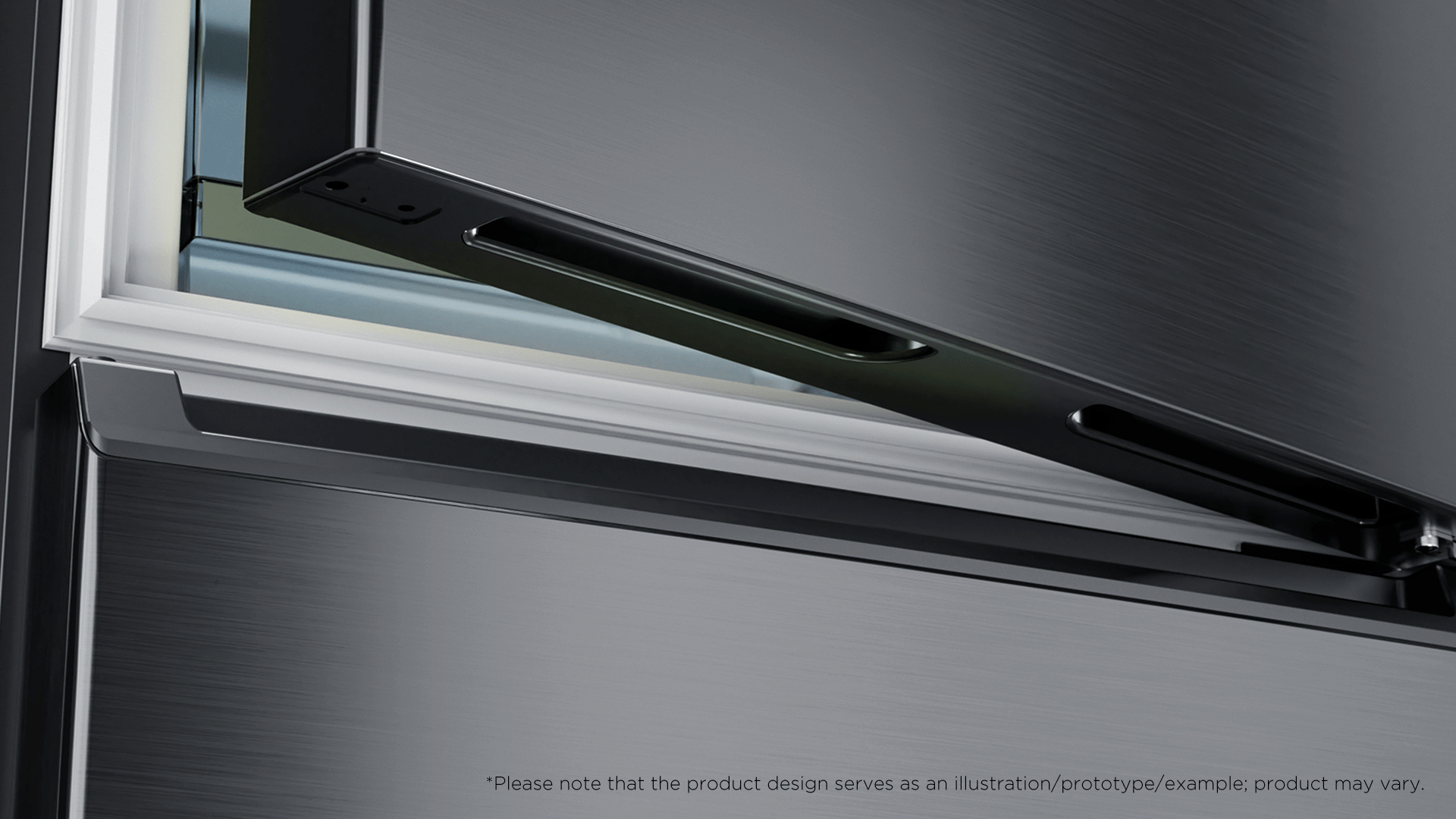 Integrated door handle: modern and elegant front for perfect alignment with your kitchen furniture