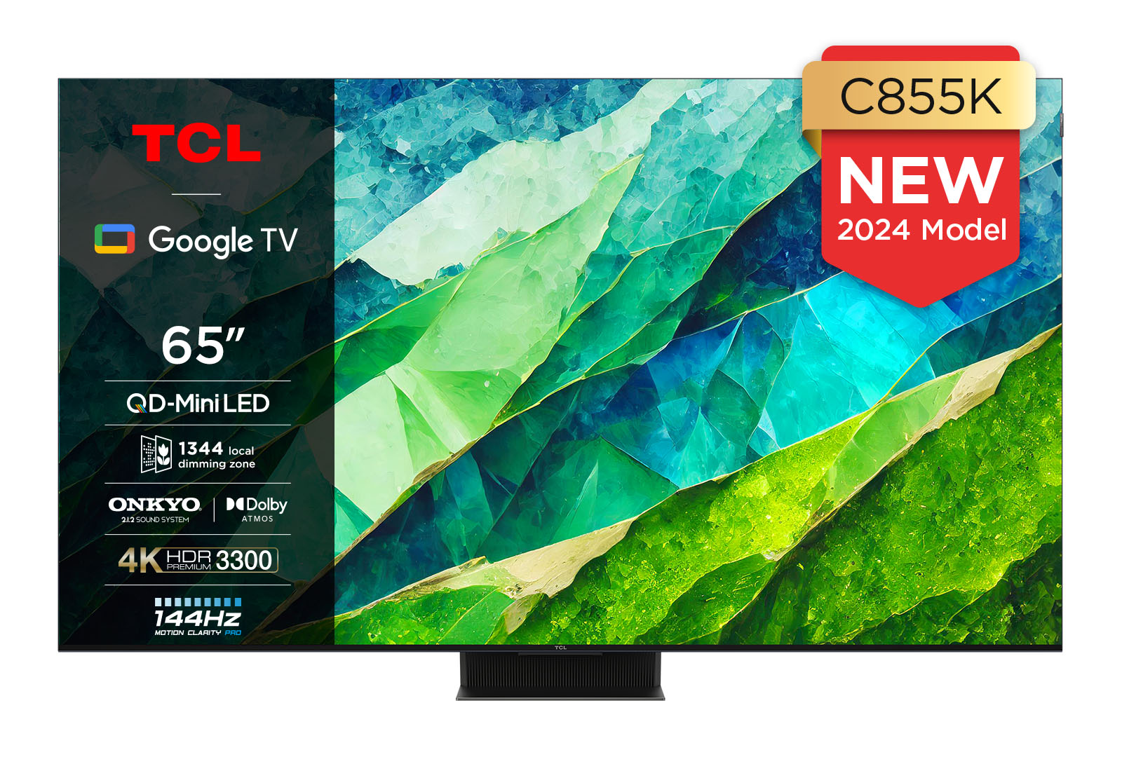 TCL C855K 4K 144HZ QD-Mini LED TV with Google TV and Game Master